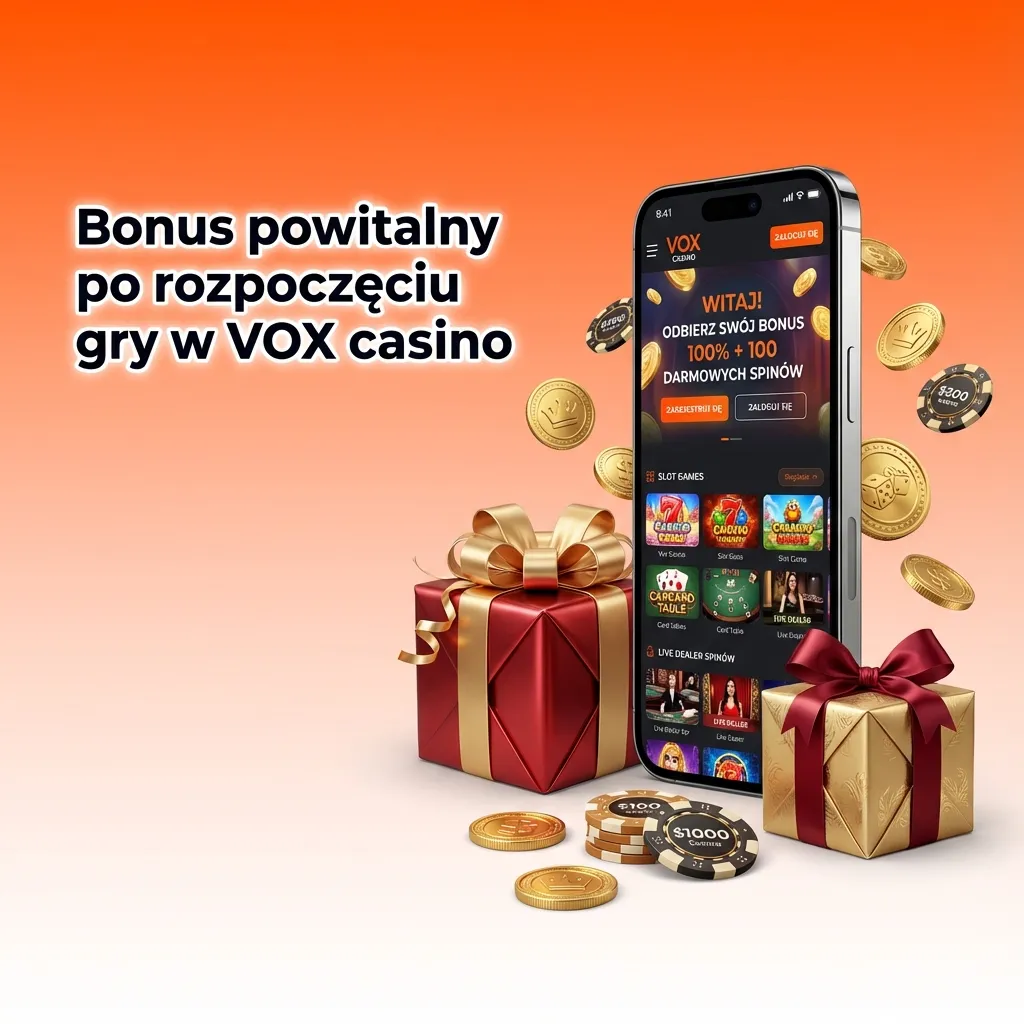 Bonus powitalny VOX casino: do 10 000 PLN, 600 darmowych spinów na sloty, oferta dla nowych graczy online