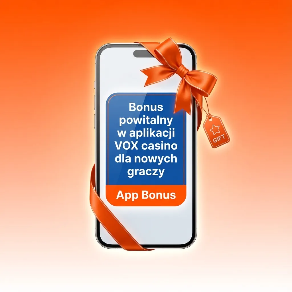 Ekran aplikacji VOX casino z ofertą bonusu powitalnego: 100% do 10000 zł i 600 darmowych spinów dla nowych graczy