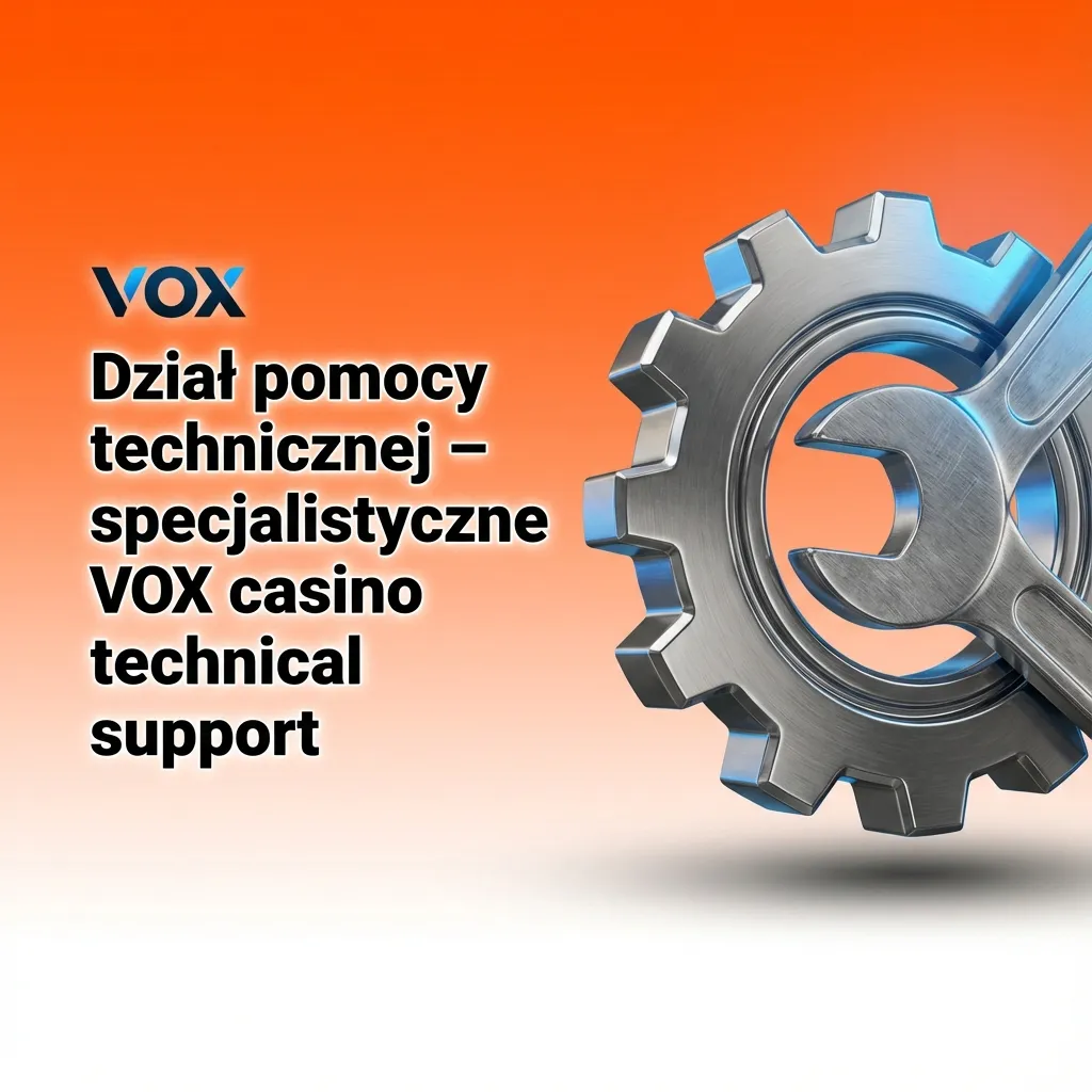 Ilustracja działu VOX casino technical support pomagającego graczom w problemach technicznych z grami i płatnościami
