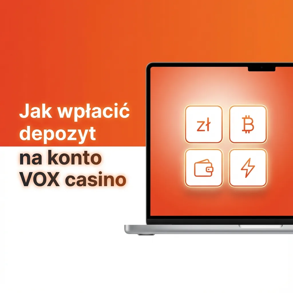 Schemat krok po kroku: gracz wpłaca depozyt na konto VOX casino przez panel płatności online