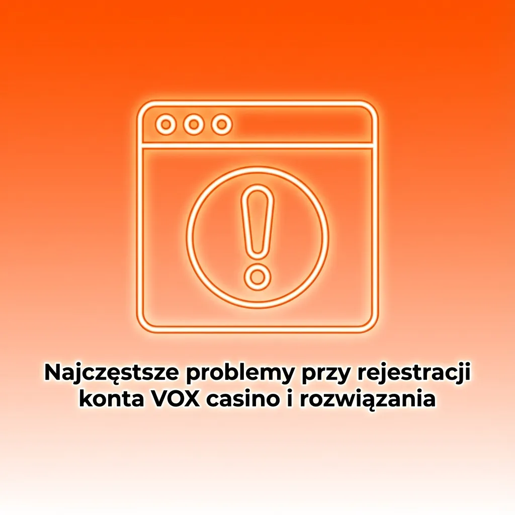 Tabela z najczęstszymi problemami przy rejestracji konta VOX casino i krótkimi rozwiązaniami każdego z nich
