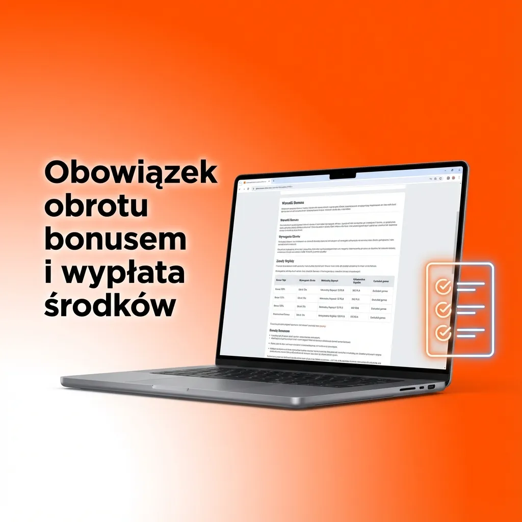 Infografika o warunkach obrotu bonusem kasynowym, limitach stawek i zasadach wypłaty środków