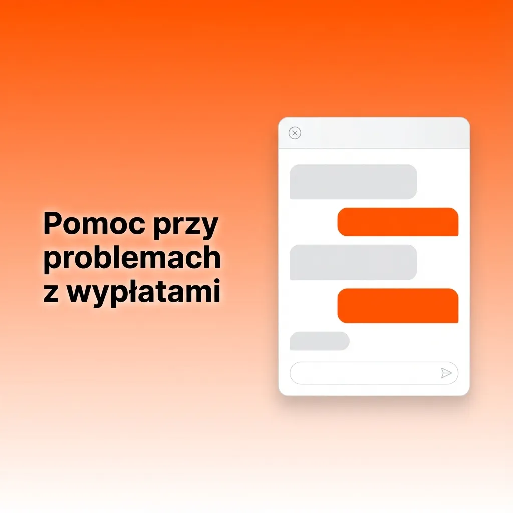 Ilustracja wsparcia VOX casino: konsultant online pomaga graczowi z Polski rozwiązać problem z wypłatą.