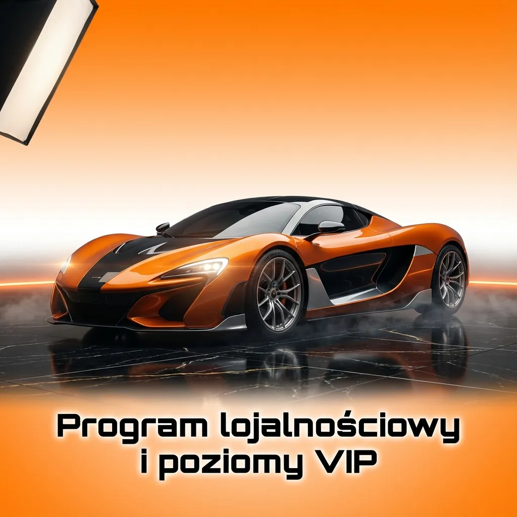 Grafika programu lojalnościowego kasyna online z poziomami VIP, punktami i rosnącymi korzyściami dla gracza