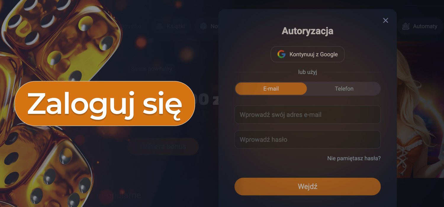 zaloguj się do konta w kasynie vox
