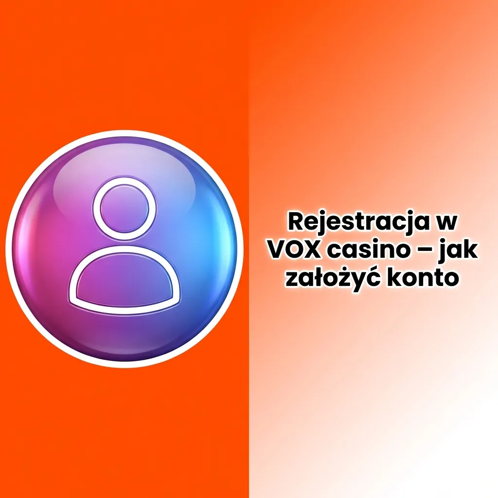 Ekran rejestracji w VOX casino z formularzem zakładania konta i informacją o bonusie 10000 PLN + 600 darmowych spinów