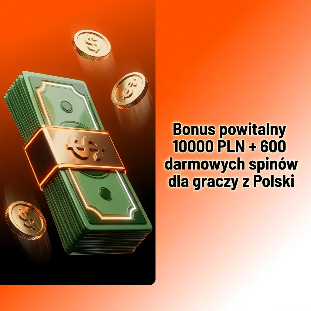 Baner: Bonus powitalny 10000 PLN + 600 darmowych spinów dla graczy z Polski na kasyno i zakłady sportowe
